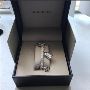 Authentic Burberry bracelet charm watch